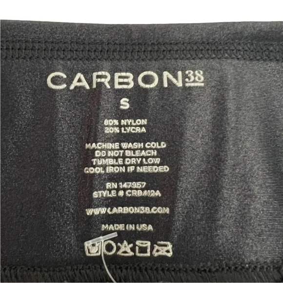 CARBON38 Legging in Takara Shine Full-length
High Rise Black Moto Comfy Size S - Picture 9 of 10